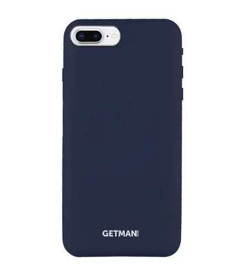 Чехол Silicone Case GETMAN for Magnet для Apple iPhone 7 plus / 8 plus (5.5") Синий / Gray Cobalt