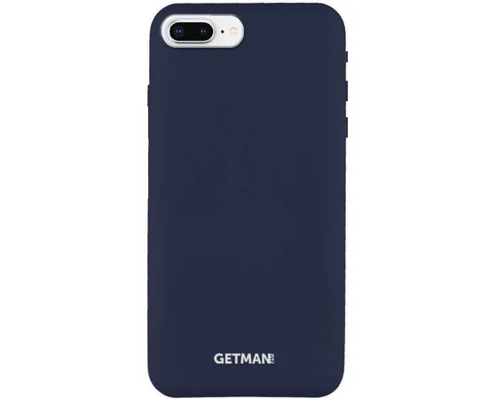 Чехол Silicone Case GETMAN for Magnet для Apple iPhone 7 plus / 8 plus (5.5") Синий / Gray Cobalt