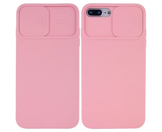 Чехол Camshield Square TPU со шторкой для камеры для Apple iPhone 7 plus / 8 plus (5.5") Rose Gold