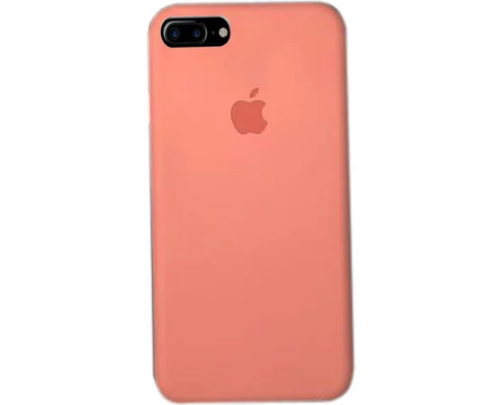 Чехол Silicone case (A) (с закрытым низом) для Apple iPhone 7 plus / 8 plus (5.5") Розовый / Flamingo