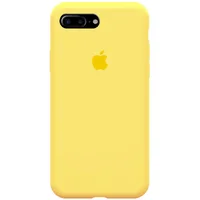 Чехол Silicone case (A) (с закрытым низом) для Apple iPhone 7 plus / 8 plus (5.5") Желтый / Yellow