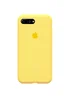 Чехол Silicone case (A) (с закрытым низом) для Apple iPhone 7 plus / 8 plus (5.5") Желтый / Yellow