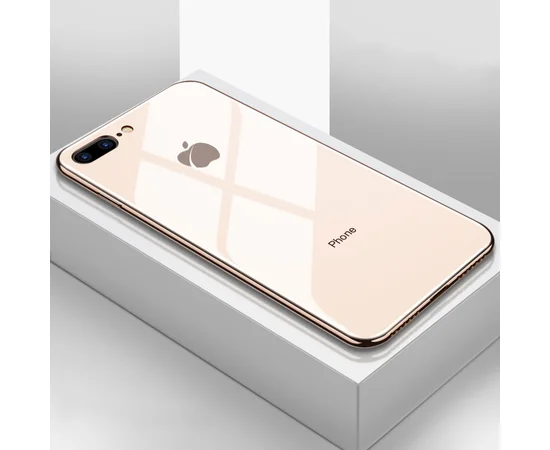 TPU чохол GLOSSY LOGO для Apple iPhone 7 plus / 8 plus (5.5 ") Золотий