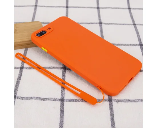Чехол TPU Square Full Camera для Apple iPhone 7 plus / 8 plus (5.5") Оранжевый