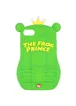 Фактурный силиконовый чехол Funny ART 3D с игрушкой для Apple iPhone 7 plus / 8 plus (5.5") Лягушка зеленая