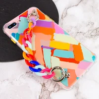 TPU+PC чехол Colorspot с ремешком-цепью для Apple iPhone 7 plus / 8 plus (5.5") Lines