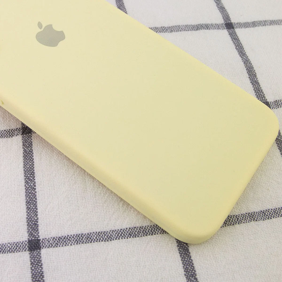 Чохол Silicone Case Square Full Camera Protective (AA) для Apple iPhone 7 plus / 8 plus (5.5 ") Жовтий / Mellow Yellow