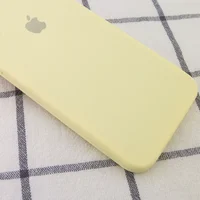 Чохол Silicone Case Square Full Camera Protective (AA) для Apple iPhone 7 plus / 8 plus (5.5 ") Жовтий / Mellow Yellow