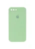 Чехол Silicone Case Square Full Camera Protective (AA) для Apple iPhone 7 plus / 8 plus (5.5") Мятный / Mint