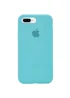 Чехол Silicone Case Full Protective (AA) для Apple iPhone 7 plus / 8 plus (5.5") Бирюзовый / Marine Green