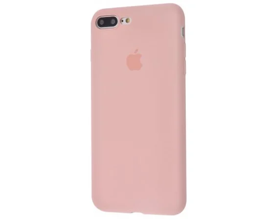 Чехол Slim Silicone case full protective для Apple iPhone 7 plus / 8 plus (5.5") Розовый / Pink Sand