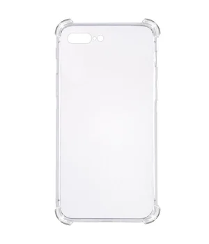 TPU чохол GETMAN Ease logo посилені кути для Apple iPhone 7 plus / 8 plus (5.5 ") Прозорий / Transparent