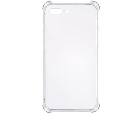 TPU чохол GETMAN Ease logo посилені кути для Apple iPhone 7 plus / 8 plus (5.5 ") Прозорий / Transparent