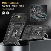 Ударопрочный чехол Camshield Army Ring для Apple iPhone 7 plus / 8 plus (5.5") Черный / Black