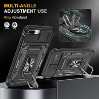 Ударопрочный чехол Camshield Army Ring для Apple iPhone 7 plus / 8 plus (5.5") Черный / Black