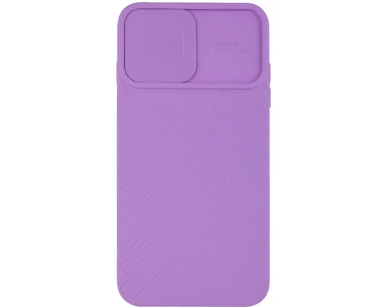 Чехол Camshield Square TPU со шторкой для камеры для Apple iPhone 7 plus / 8 plus (5.5") Сиреневый