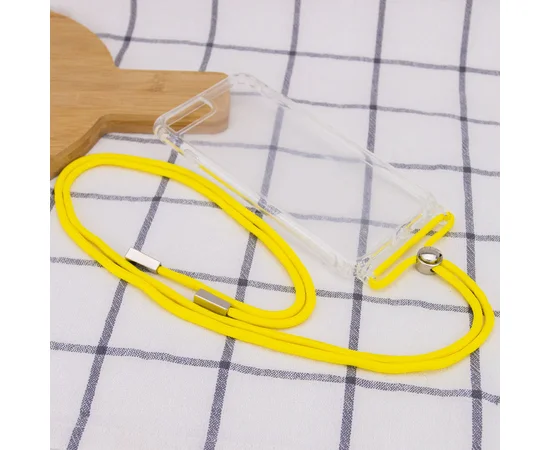 Чехол TPU Crossbody Transparent для Apple iPhone 7 plus / 8 plus (5.5") Желтый