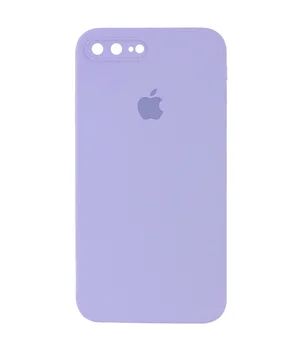 Чехол Silicone Case Square Full Camera Protective (AA) для Apple iPhone 7 plus / 8 plus (5.5") Сиреневый / Dasheen