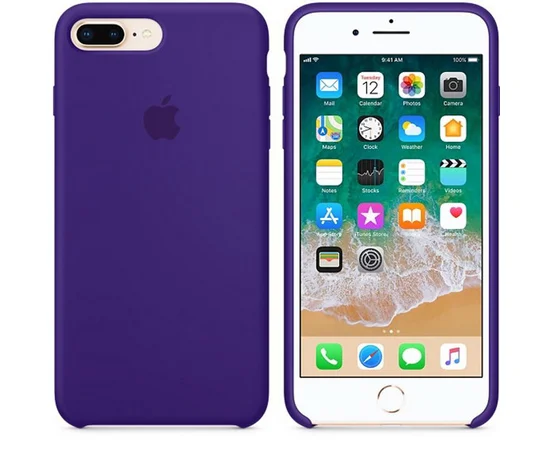 Чехол Silicone Case (AA) для Apple iPhone 7 plus / 8 plus (5.5") Темный фиолетовый / Ultra Violet