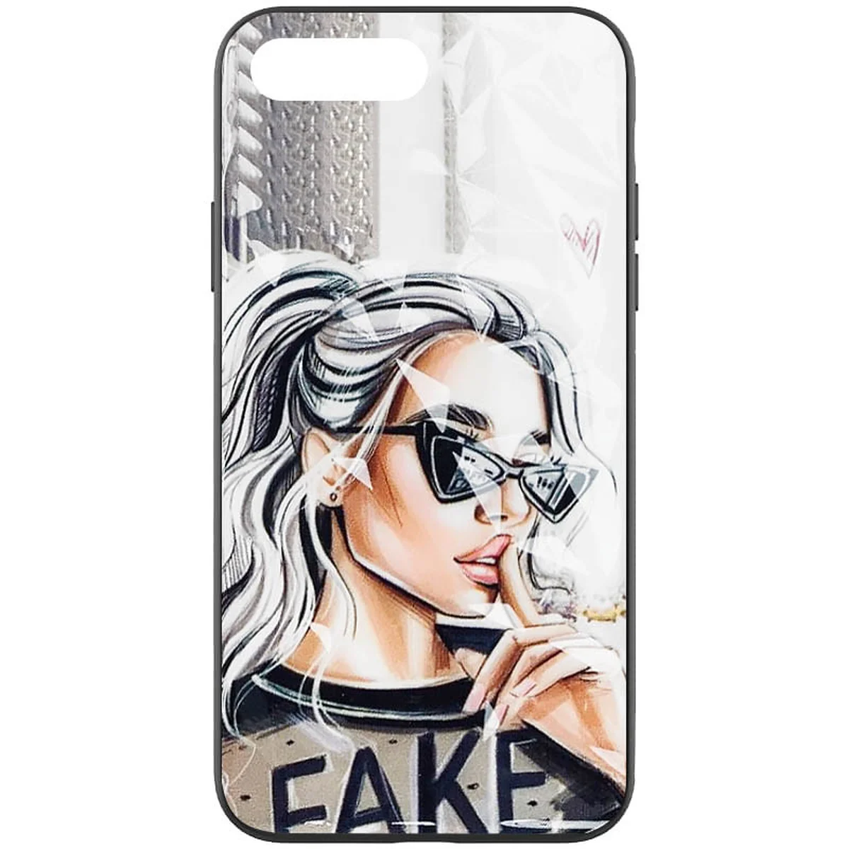 TPU+PC чехол Prisma Ladies для Apple iPhone 7 plus / 8 plus (5.5") Fake