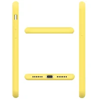 Чехол Silicone case (A) (с закрытым низом) для Apple iPhone 7 plus / 8 plus (5.5") Желтый / Yellow
