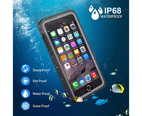 Водонепроницаемый чехол Shellbox для Apple iPhone 6/6s plus / 7 plus / 8 plus (5.5") Черный