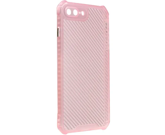 Чехол TPU Ease Carbon color series для Apple iPhone 7 plus / 8 plus (5.5") Розовый / Прозрачный