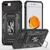 Удароміцний чохол Camshield Army Ring для Apple iPhone 7 plus / 8 plus (5.5") Чорний / Black