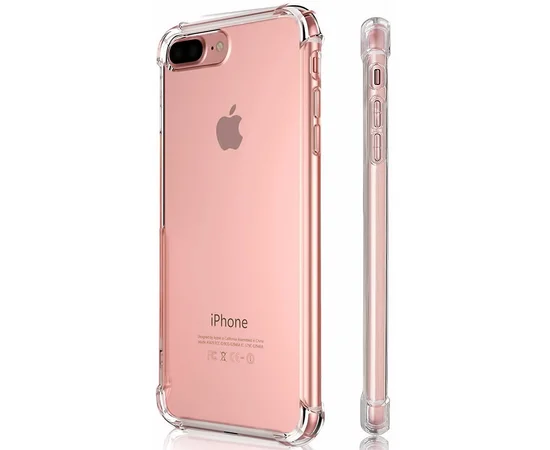 TPU чехол GETMAN Ease с усиленными углами для Apple iPhone 7 plus / 8 plus (5.5")) Прозрачный / Transparent