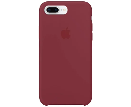 Чехол Silicone case (A) для Apple iPhone 7 plus / 8 plus (5.5") Бордовый / Maroon