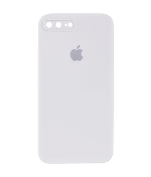 Чехол Silicone Case Square Full Camera Protective (AA) для Apple iPhone 7 plus / 8 plus (5.5") Белый / White