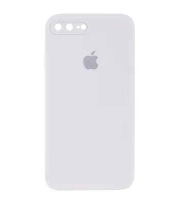 Чохол Silicone Case Square Full Camera Protective (AA) для Apple iPhone 7 plus / 8 plus (5.5 ") Білий / White