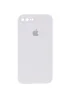Чехол Silicone Case Square Full Camera Protective (AA) для Apple iPhone 7 plus / 8 plus (5.5") Белый / White