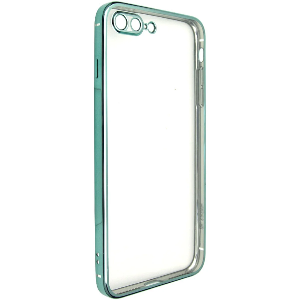 Прозрачный силиконовый чехол с глянцевой окантовкой Full Camera для Apple iPhone 7 plus/8 plus (5.5) Зеленый