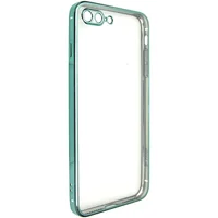 Прозрачный силиконовый чехол с глянцевой окантовкой Full Camera для Apple iPhone 7 plus/8 plus (5.5) Зеленый