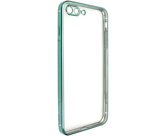 Прозрачный силиконовый чехол с глянцевой окантовкой Full Camera для Apple iPhone 7 plus/8 plus (5.5) Зеленый