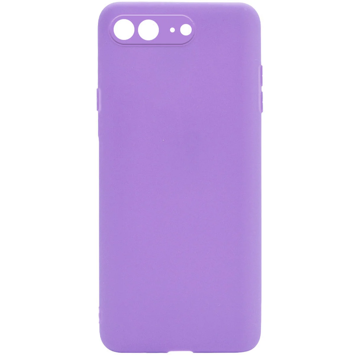 Силиконовый чехол Candy Full Camera для Apple iPhone 7 plus / 8 plus (5.5") Сиреневый / Dasheen