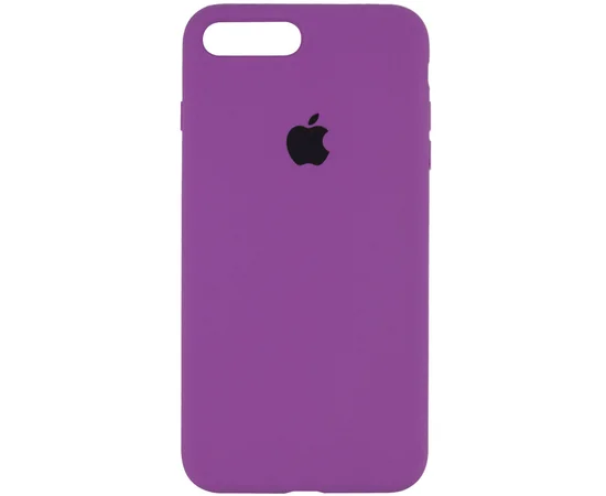 Чехол Silicone case (A) (с закрытым низом) для Apple iPhone 7 plus / 8 plus (5.5") Фиолетовый / Grape