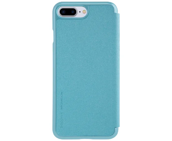 Кожаный чехол (книжка) Nillkin Sparkle Series для Apple iPhone 7 plus / 8 plus (5.5") Бирюзовый
