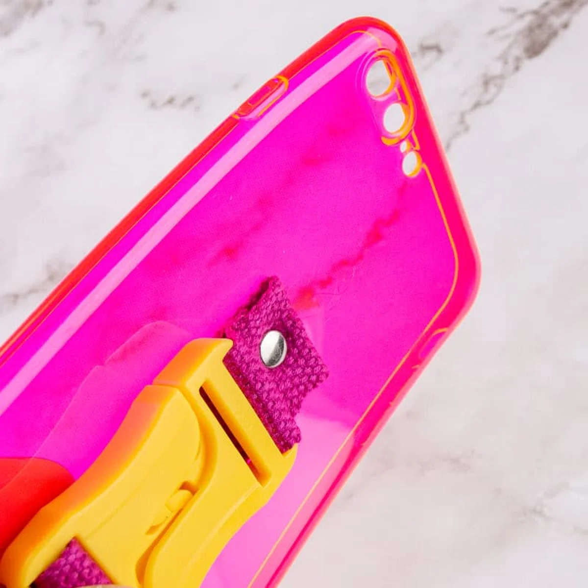 Чехол Handfree с цветным ремешком для Apple iPhone 7 plus / 8 plus (5.5") Розовый