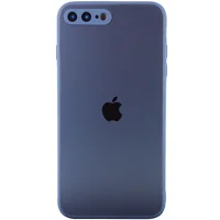 TPU+Glass чехол Matte Candy Full camera для Apple iPhone 7 plus / 8 plus (5.5") Синий