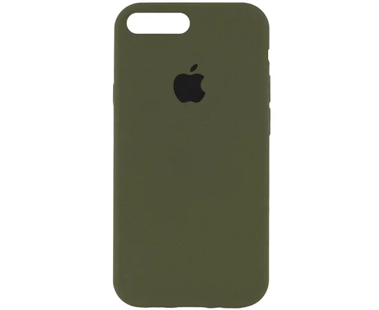 Чехол Silicone Case Full Protective (AA) для Apple iPhone 7 plus / 8 plus (5.5") Зеленый / Dark Olive