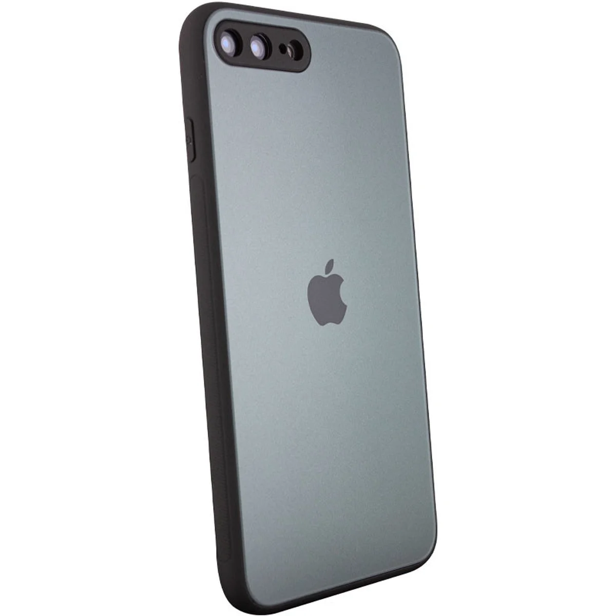 TPU+Glass чехол Matte Candy Full camera для Apple iPhone 7 plus / 8 plus (5.5") Зеленый