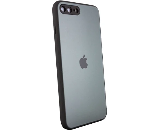 TPU+Glass чехол Matte Candy Full camera для Apple iPhone 7 plus / 8 plus (5.5") Зеленый