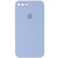 Чехол Silicone Case Square Full Camera Protective (AA) для Apple iPhone 7 plus / 8 plus (5.5") Голубой / Mist blue