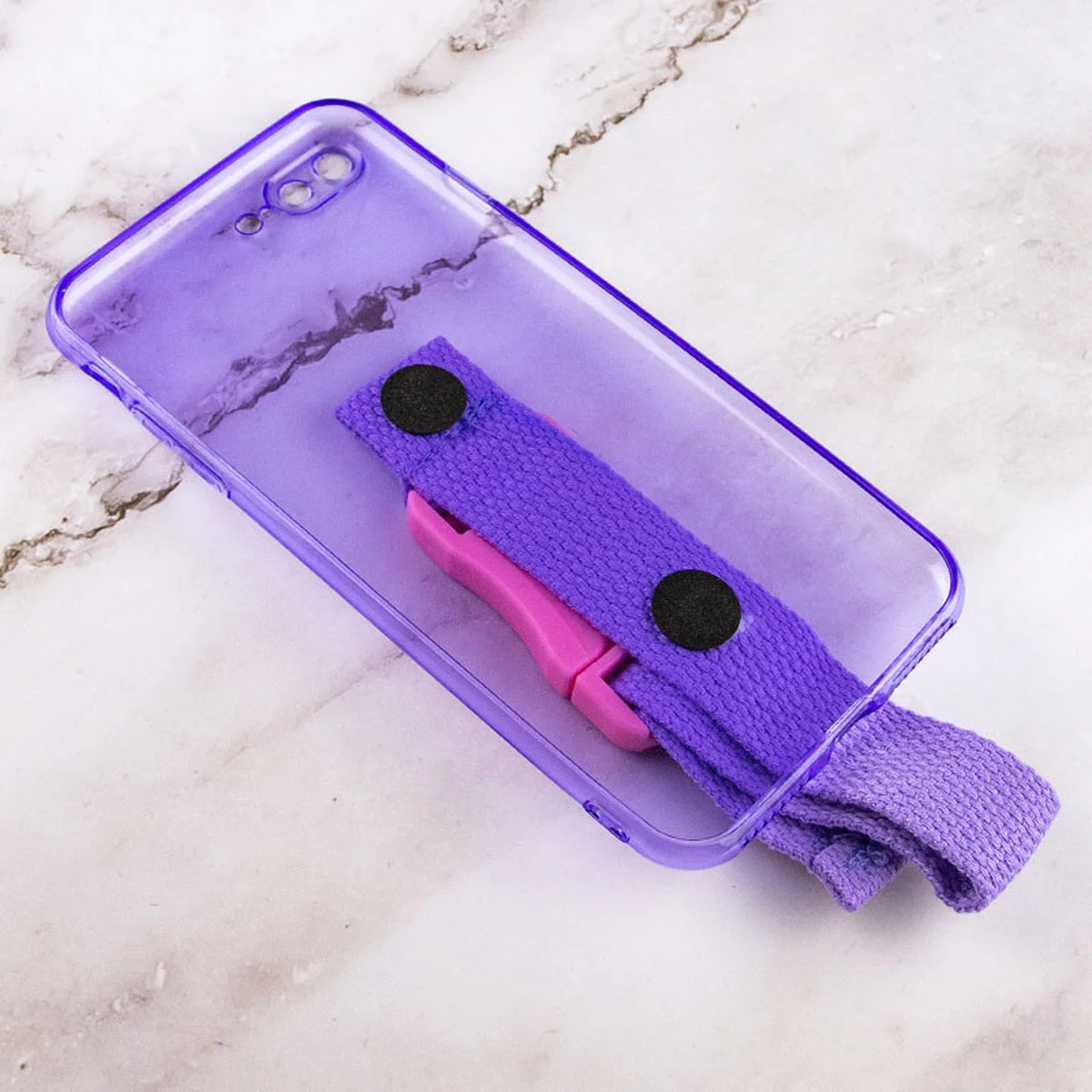 Чехол Handfree с цветным ремешком для Apple iPhone 7 plus / 8 plus (5.5") Фиолетовый