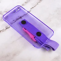 Чехол Handfree с цветным ремешком для Apple iPhone 7 plus / 8 plus (5.5") Фиолетовый