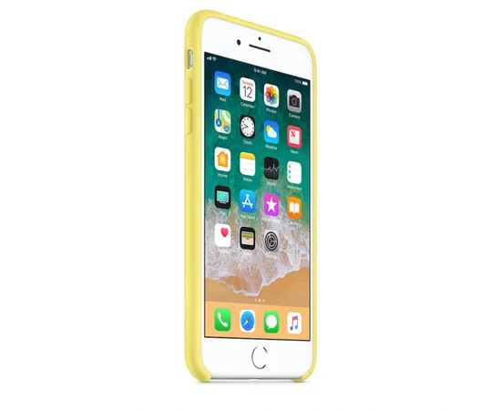 Чехол Silicone case (A) для Apple iPhone 7 plus / 8 plus (5.5") Желтый / Yellow