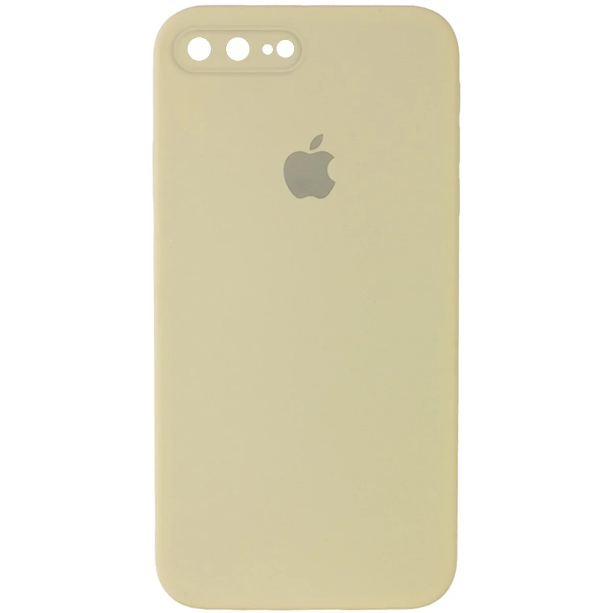 Чохол Silicone Case Square Full Camera Protective (AA) для Apple iPhone 7 plus / 8 plus (5.5 ") Жовтий / Mellow Yellow
