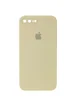Чехол Silicone Case Square Full Camera Protective (AA) для Apple iPhone 7 plus / 8 plus (5.5") Желтый / Mellow Yellow